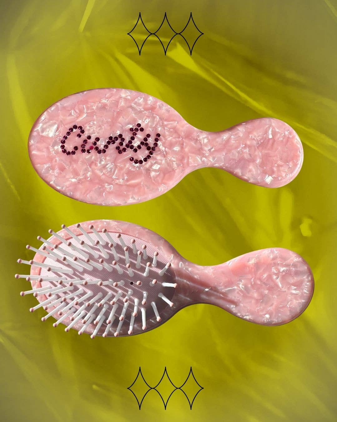 Cunty Mini Pink Travel Hairbrush - Eco Friendly!