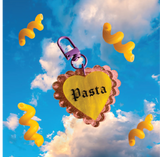 Pasta Heart Keychain/Bag Charm