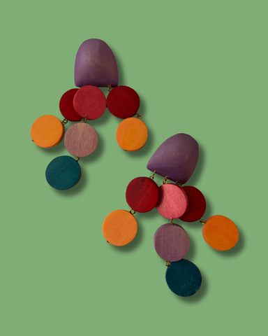 1960's Metal Daisy Earrings