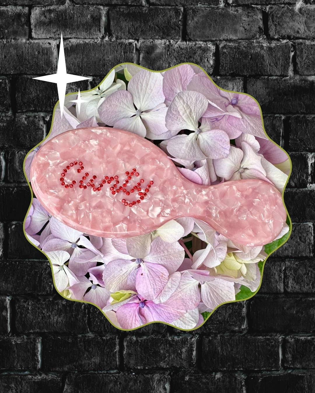 Cunty Mini Pink Travel Hairbrush - Eco Friendly!