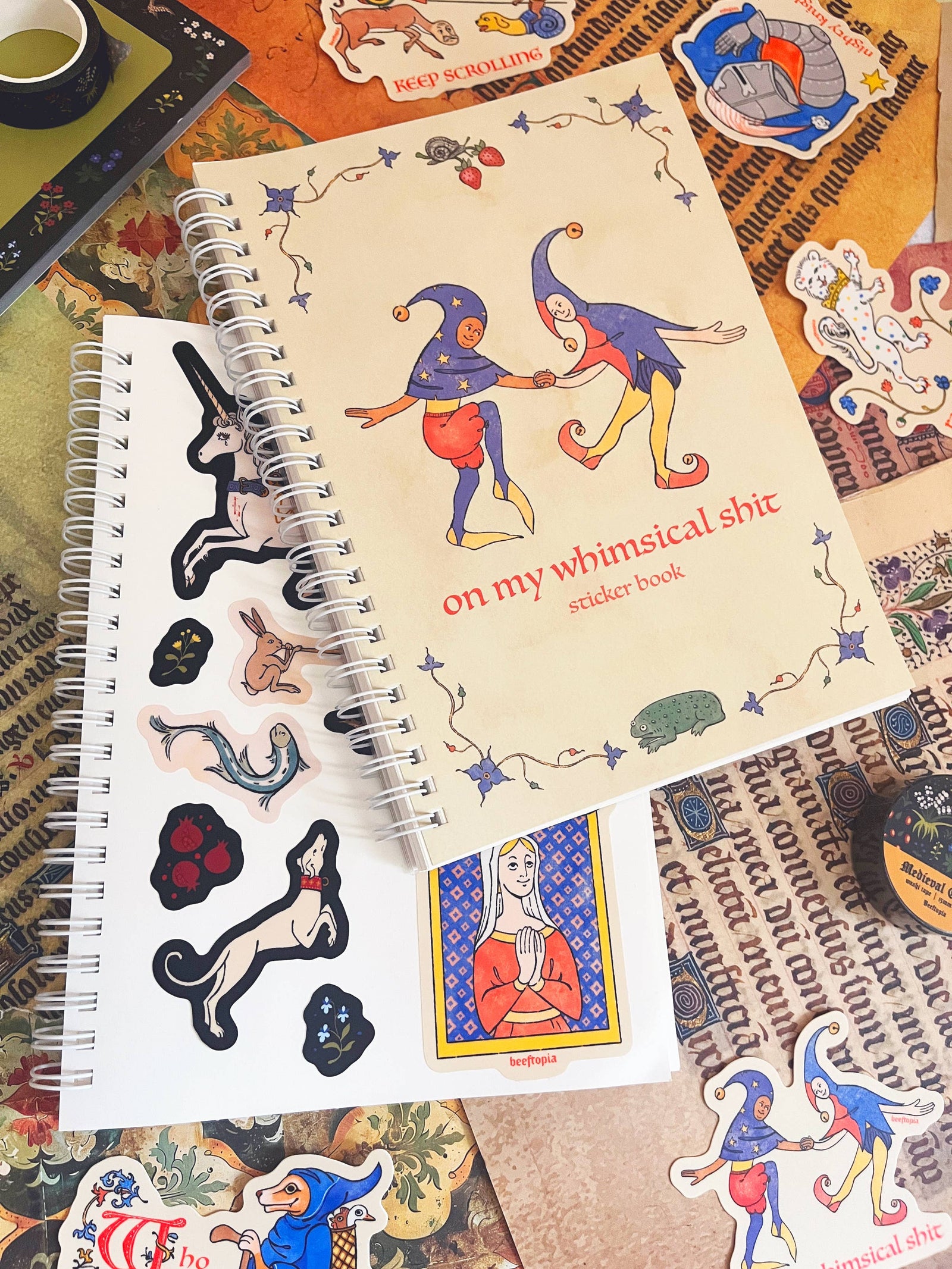 On My Whimsical Sh*t Reusable Sticker Book