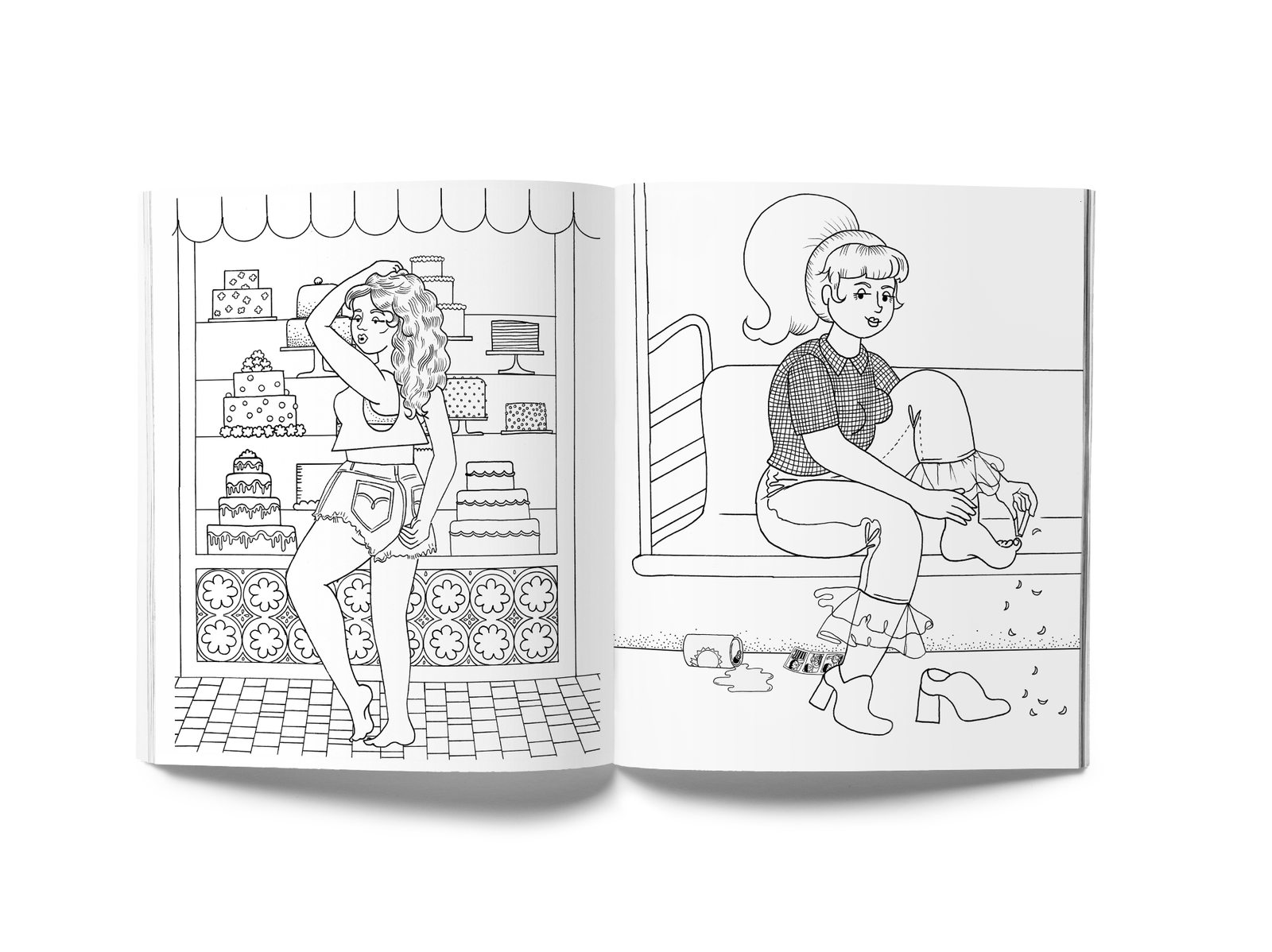 Gross Girls coloring book