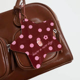 Photo Frame Keychain-Polka Dot Star