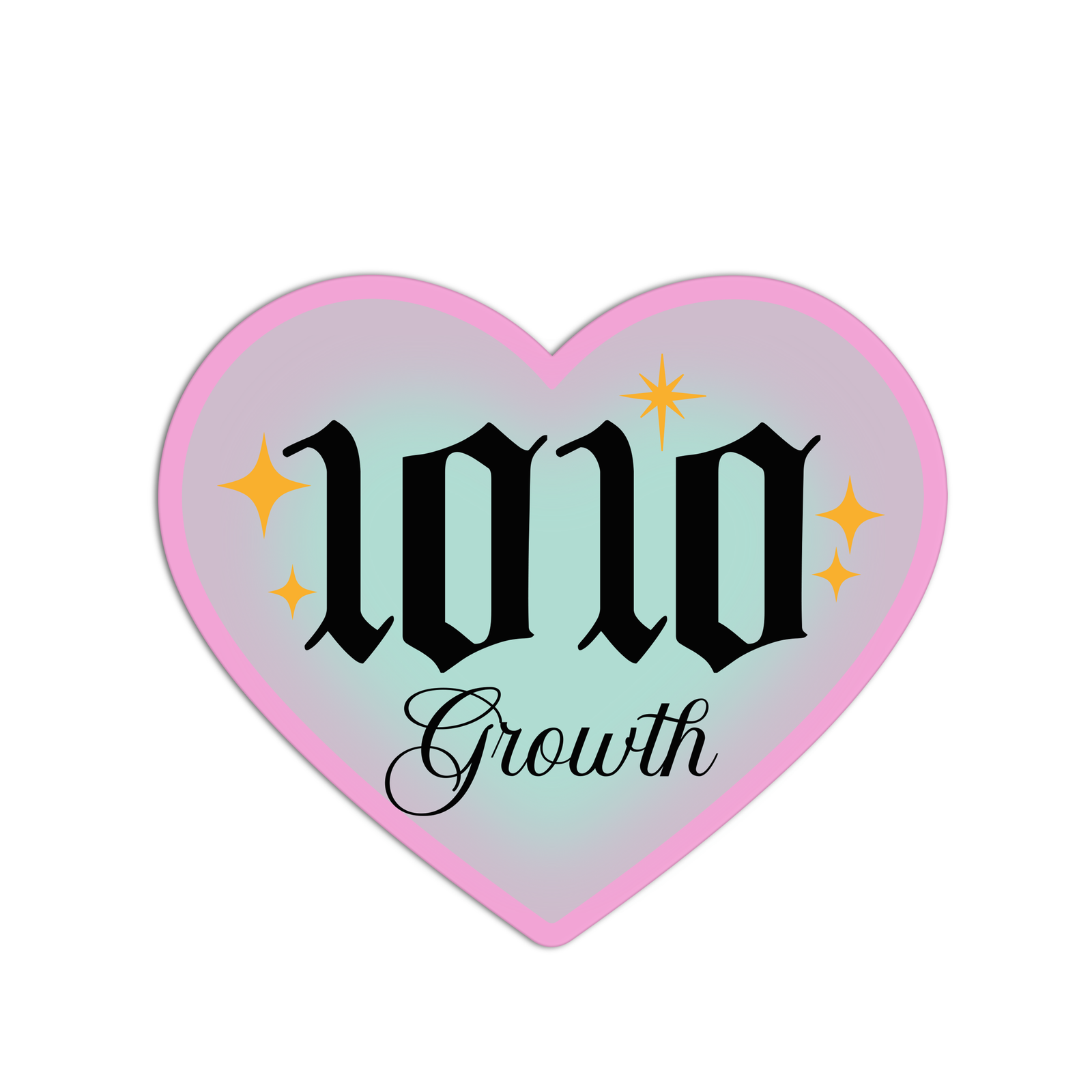 1010 Growth Angel Numbers Textured Stickers
