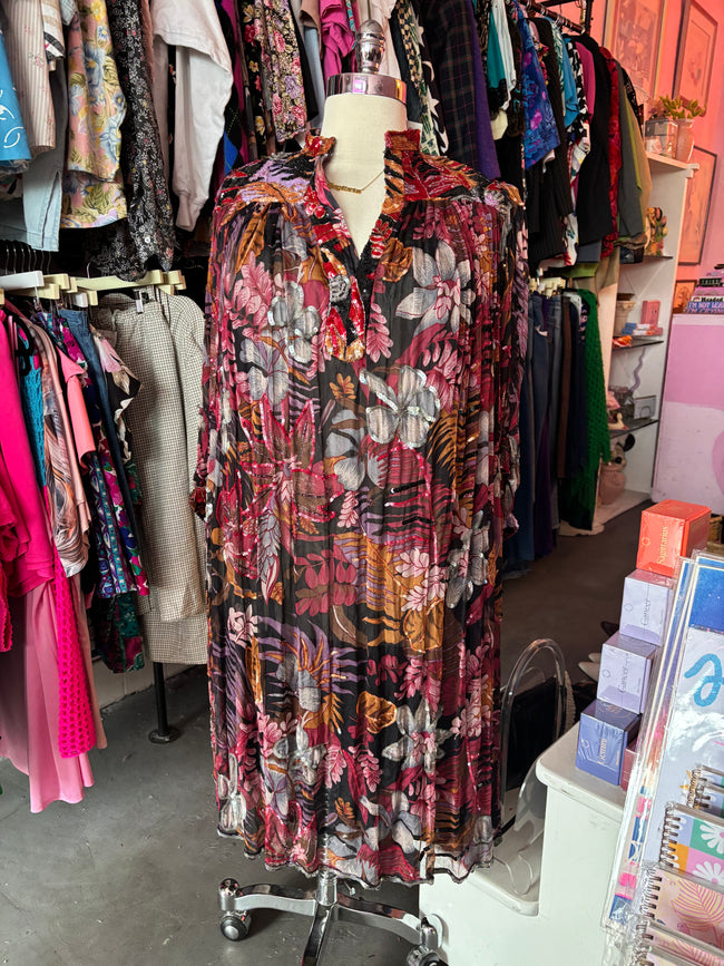 Vintage Silk Sequin Dress