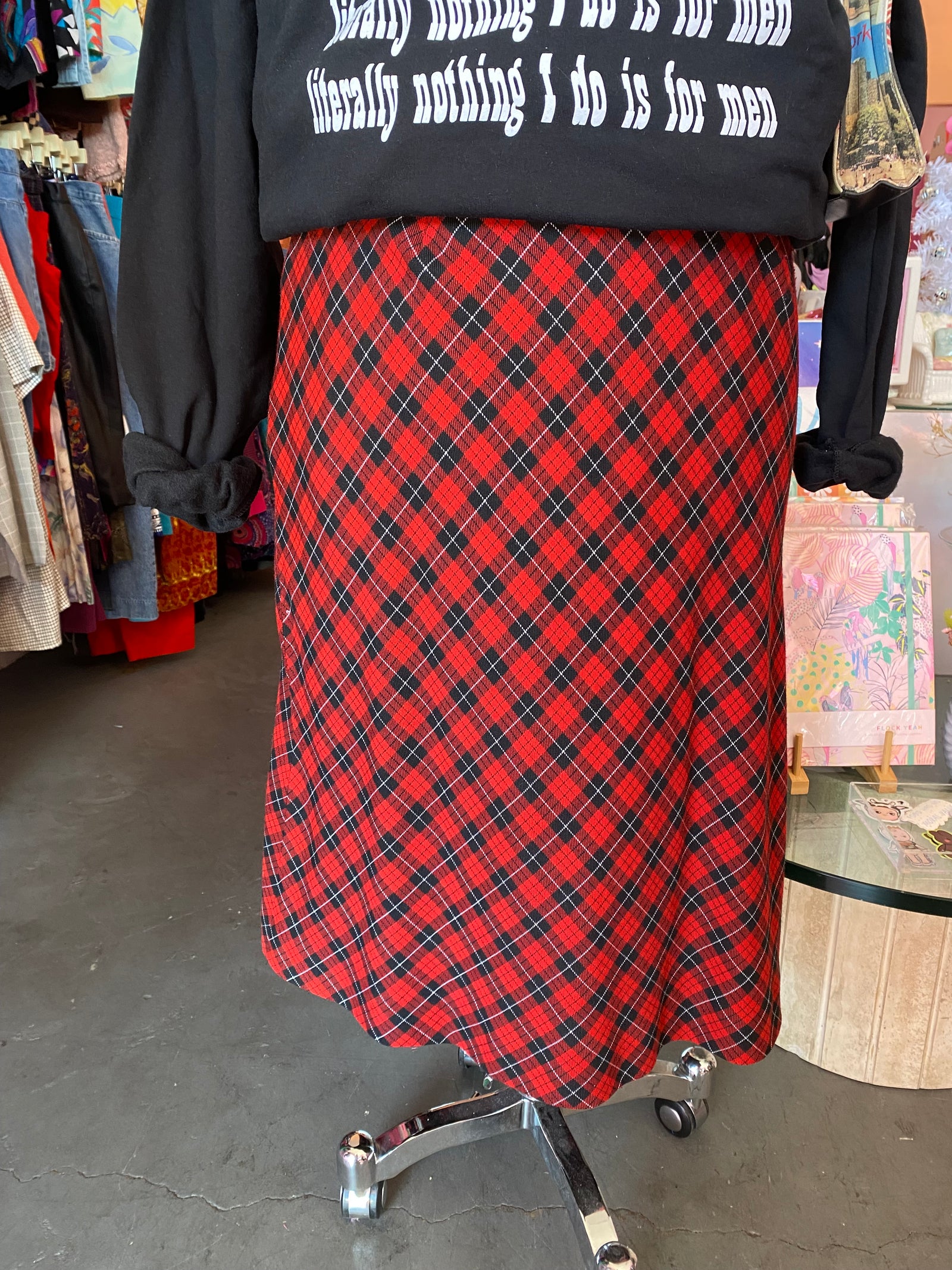 Classic Tartan Midi Skirt