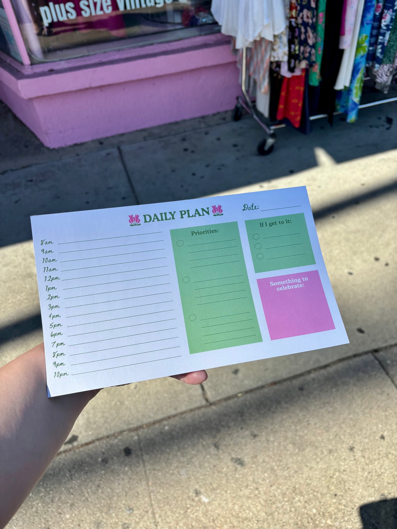 Proud Mary Jumbo Daily Plan Notepad