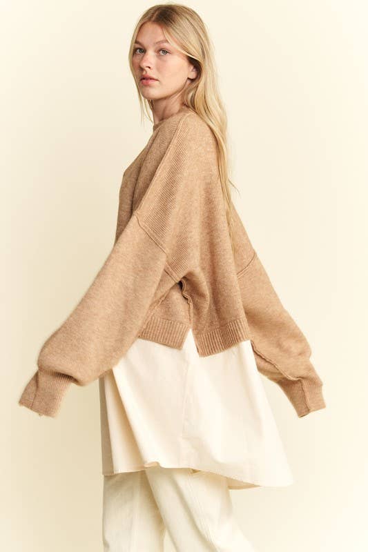 Mix Match Oatmeal Sweater