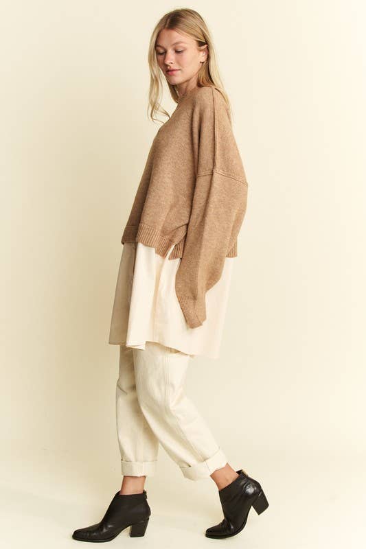 Mix Match Oatmeal Sweater