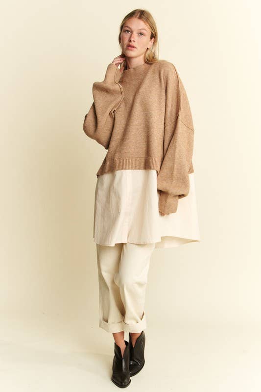 Mix Match Oatmeal Sweater