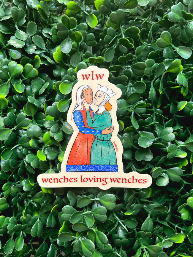 WLW Wenches Loving Wenches Medieval Waterproof Vinyl Sticker
