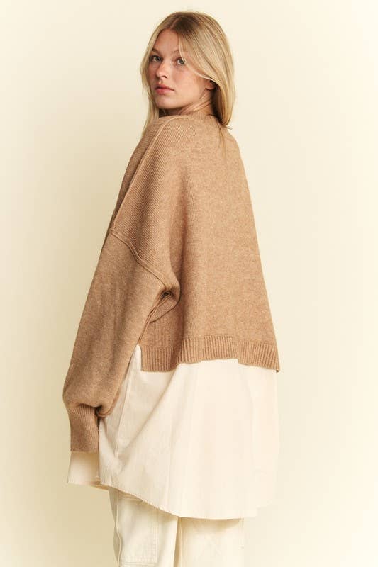 Mix Match Oatmeal Sweater