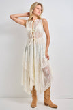 Plus Size Sleeveless Lace Duster