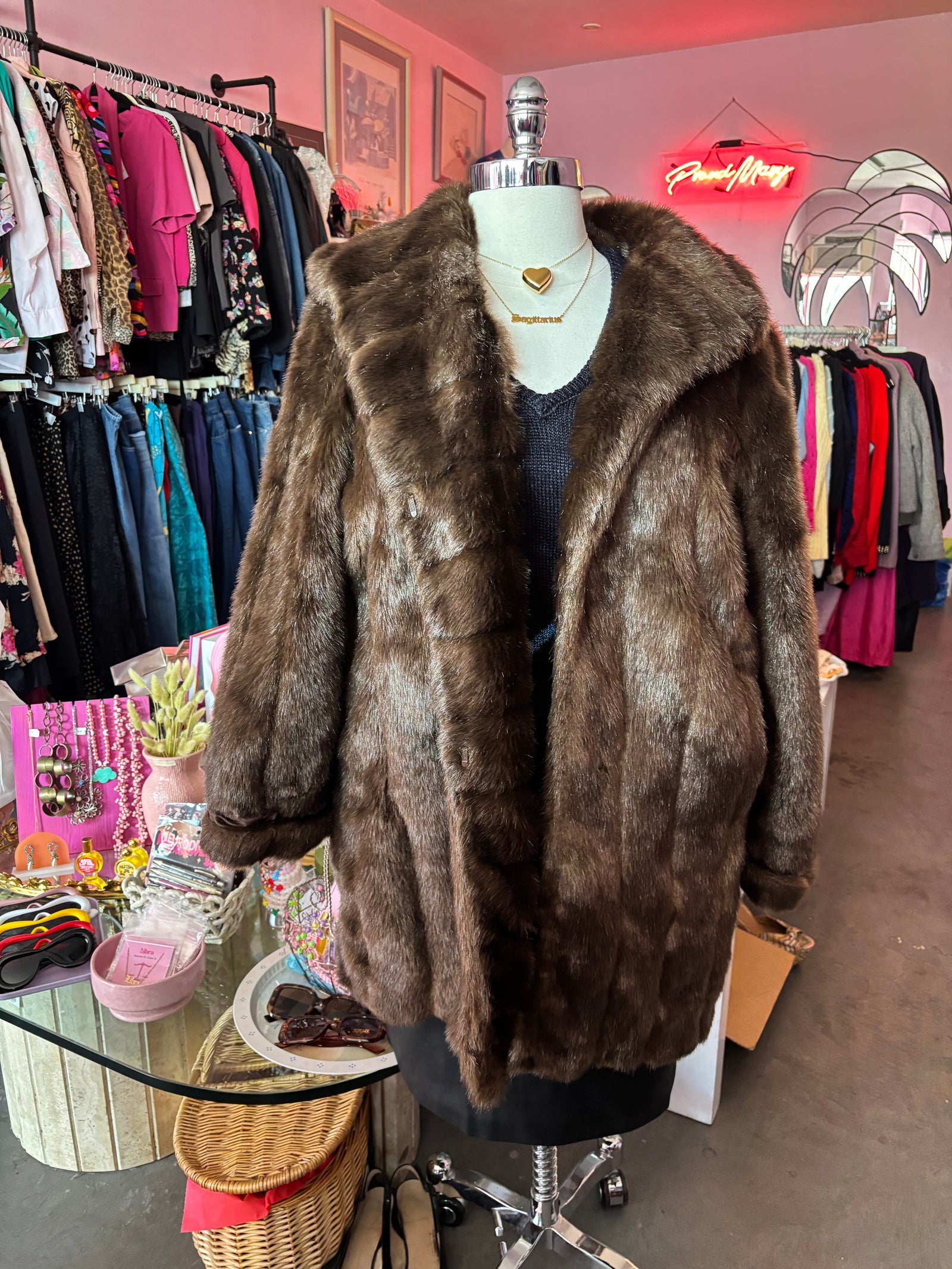 Carmela Faux Fur Coat - 1X