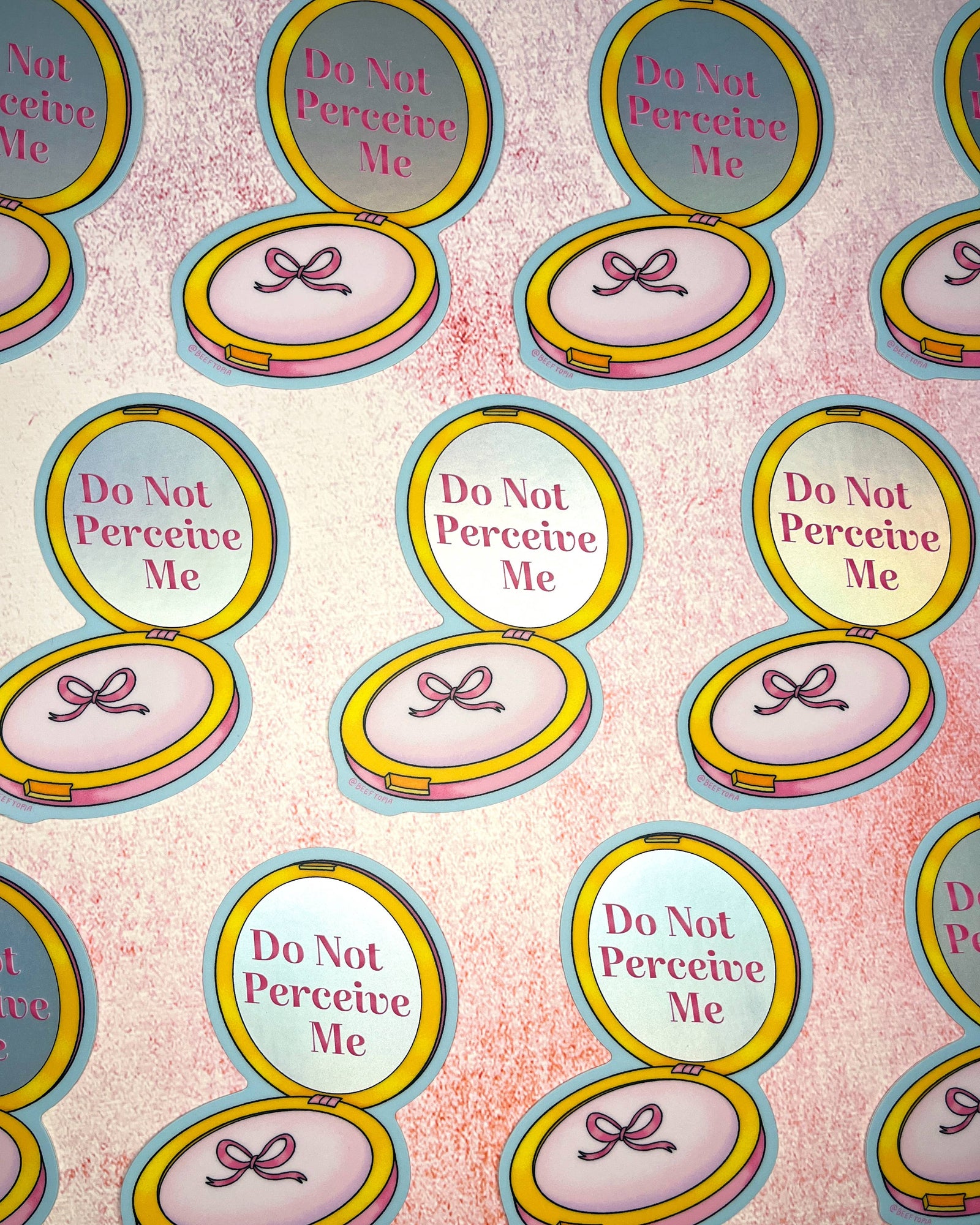 Do Not Perceive Me | Large Metallic Waterproof Vinyl Sticker