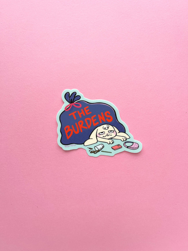 The Burdens Bunny Waterproof Vinyl Sticker