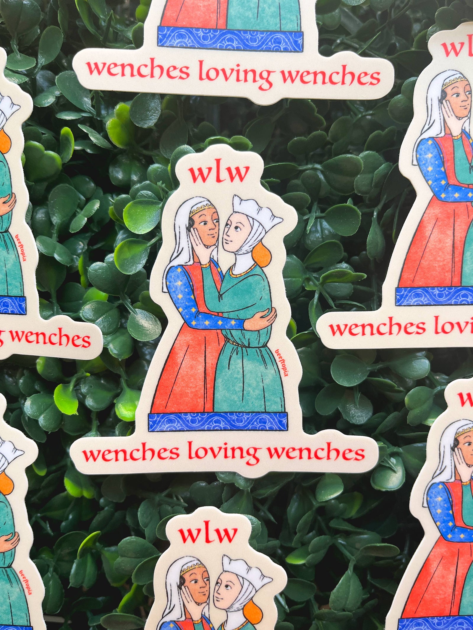 WLW Wenches Loving Wenches Medieval Waterproof Vinyl Sticker