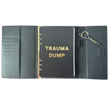 Trauma Dump Vegan Leather Journal Folio (gifts, journals)
