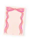 Coquette Pink Bow Notepad