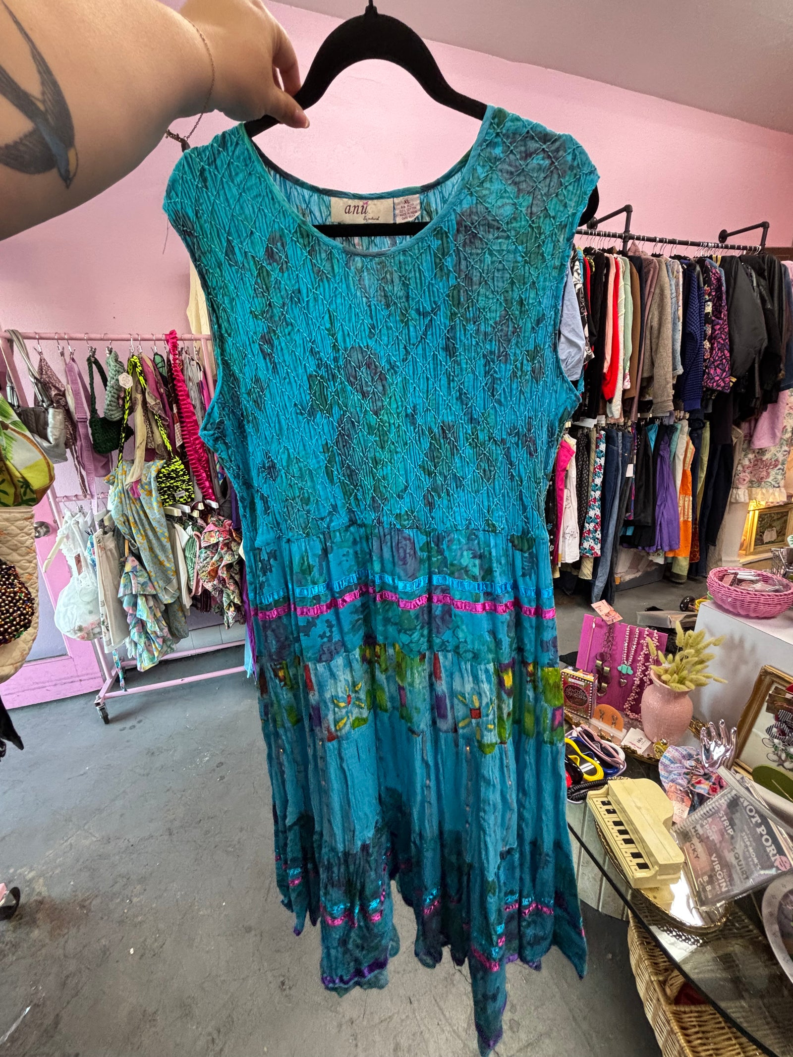 2000s Altered Cotton Dress - Size XL - 2X