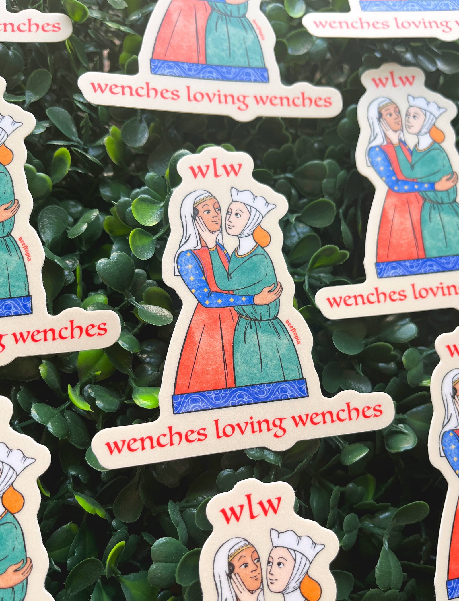 WLW Wenches Loving Wenches Medieval Waterproof Vinyl Sticker