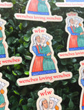 WLW Wenches Loving Wenches Medieval Waterproof Vinyl Sticker