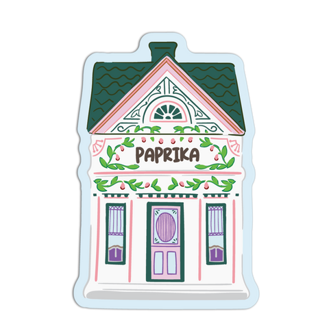 Salt Spice Jar House Textured Sticker