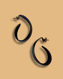 80's Metal Abstract Hoops