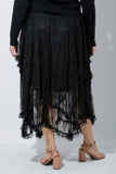 EMBELLISHED LACE HEM SKIRT