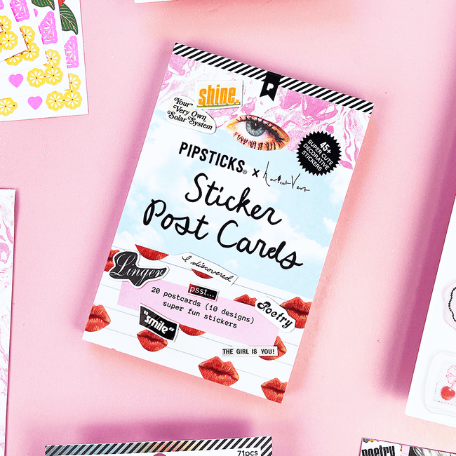 Pipsticks x Haricot Vert Daydreams Sticker Postcard Book