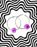Love's A Gamble Dice Hoops Earrings - Multiple Colors Available