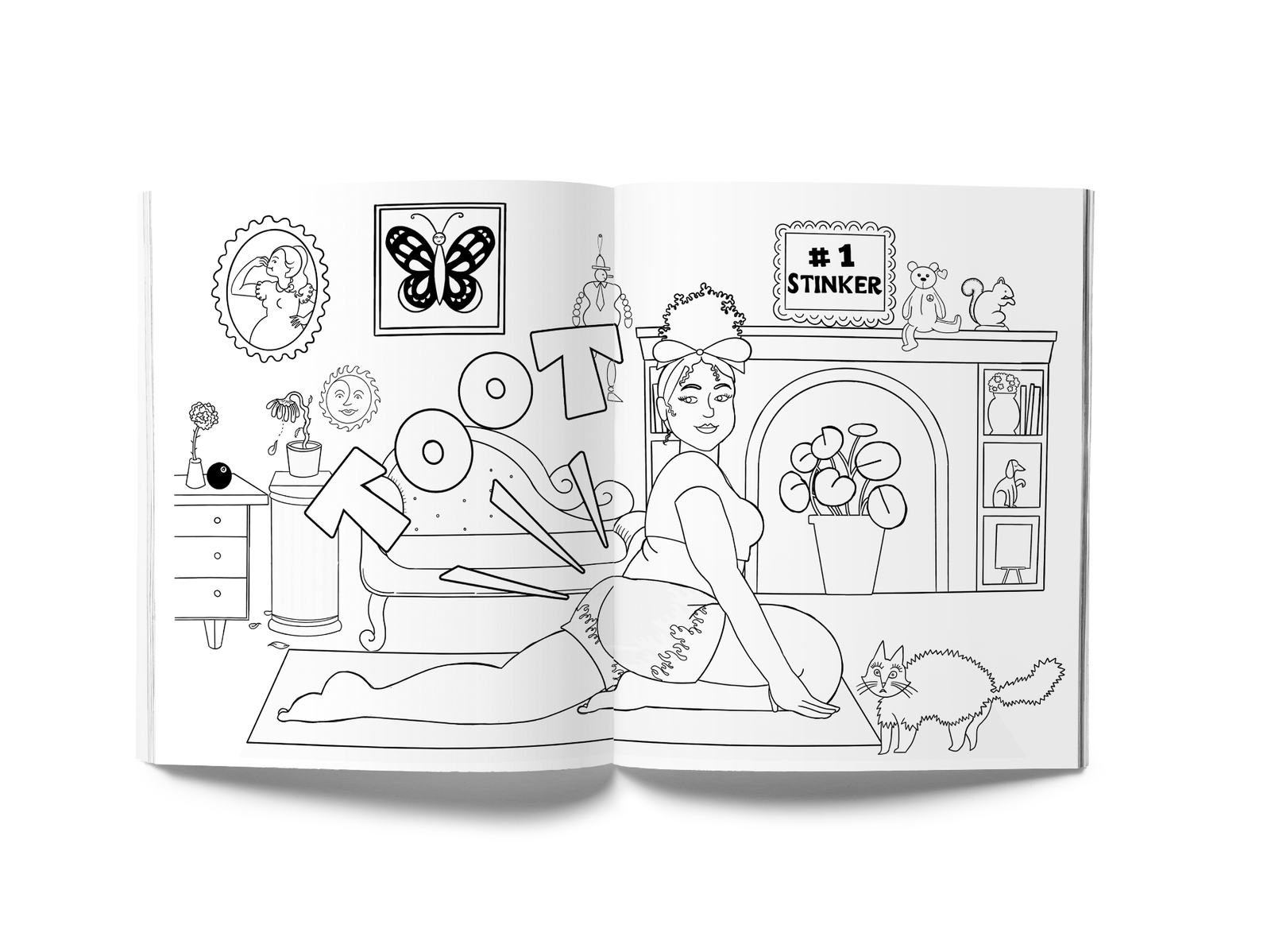 Gross Girls coloring book