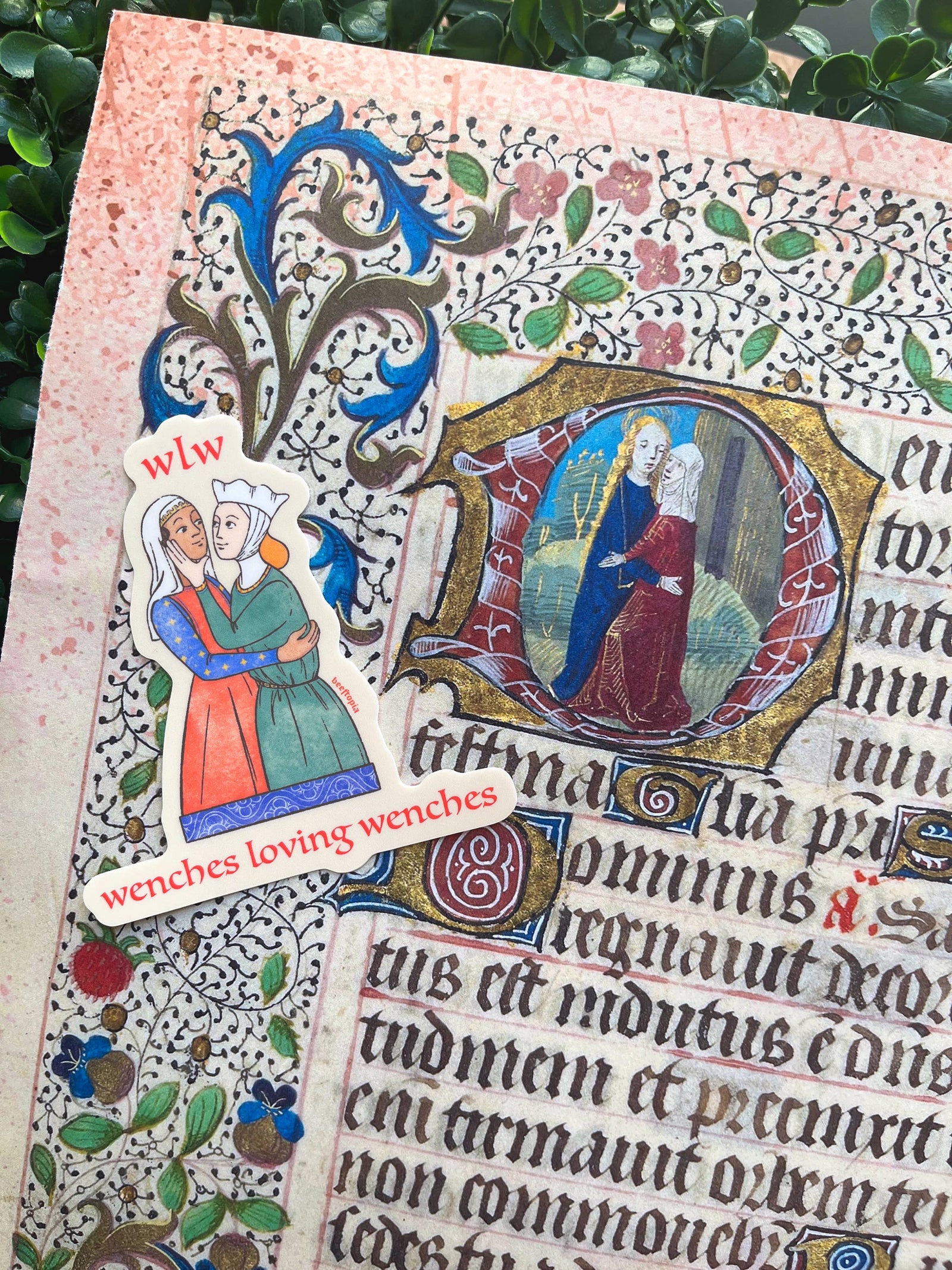 WLW Wenches Loving Wenches Medieval Waterproof Vinyl Sticker