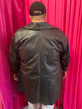 80’s Genuine Leather Swing Coat
