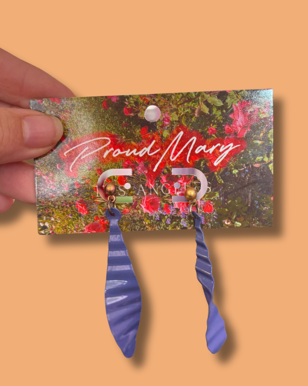 80's Ribbed Dangle Earrings