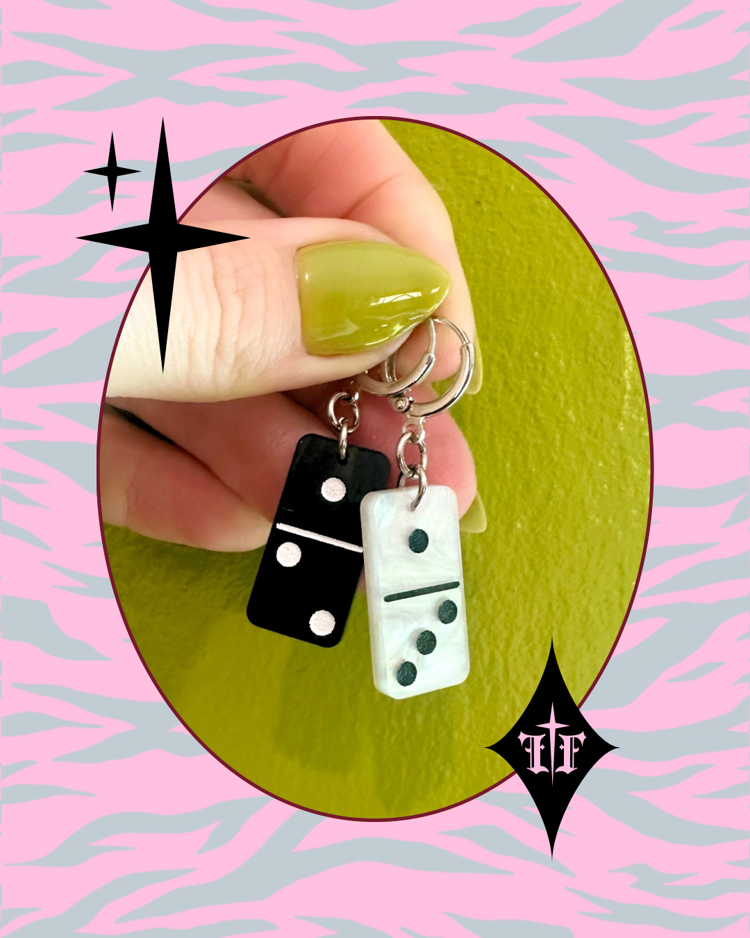 Mini Domino Earrings