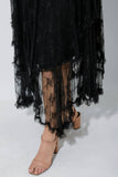 EMBELLISHED LACE HEM SKIRT
