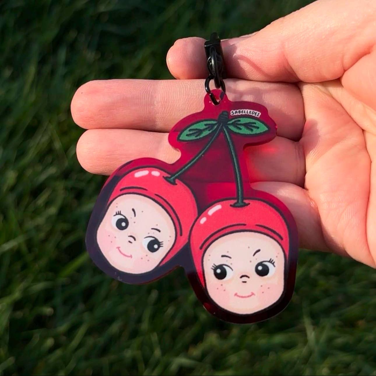 Cherry Babies Acrylic Keychain