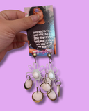 1960's Metal Daisy Earrings