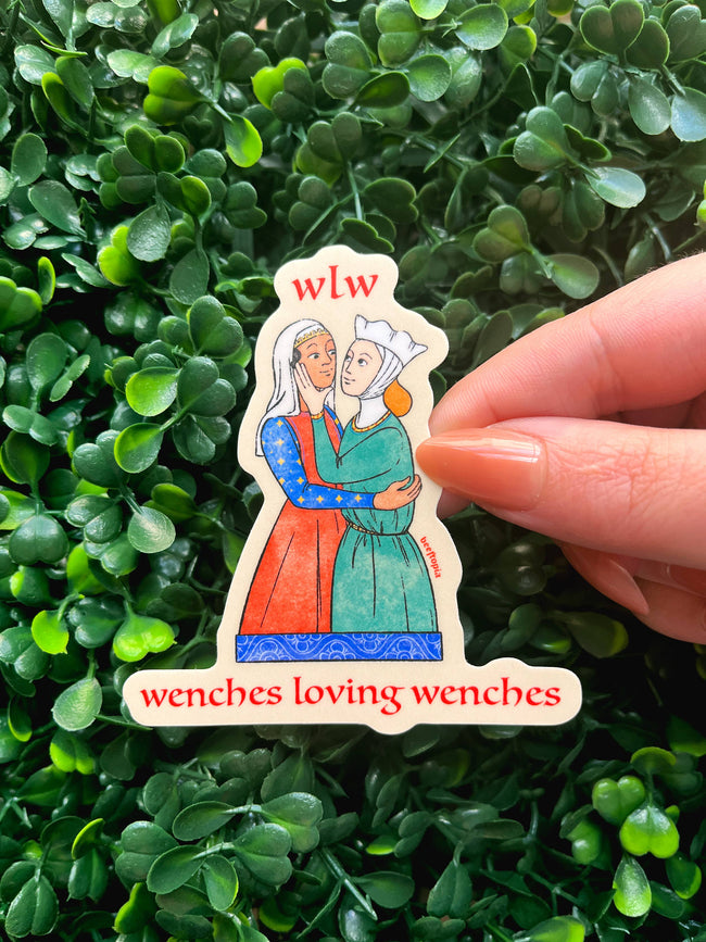 WLW Wenches Loving Wenches Medieval Waterproof Vinyl Sticker