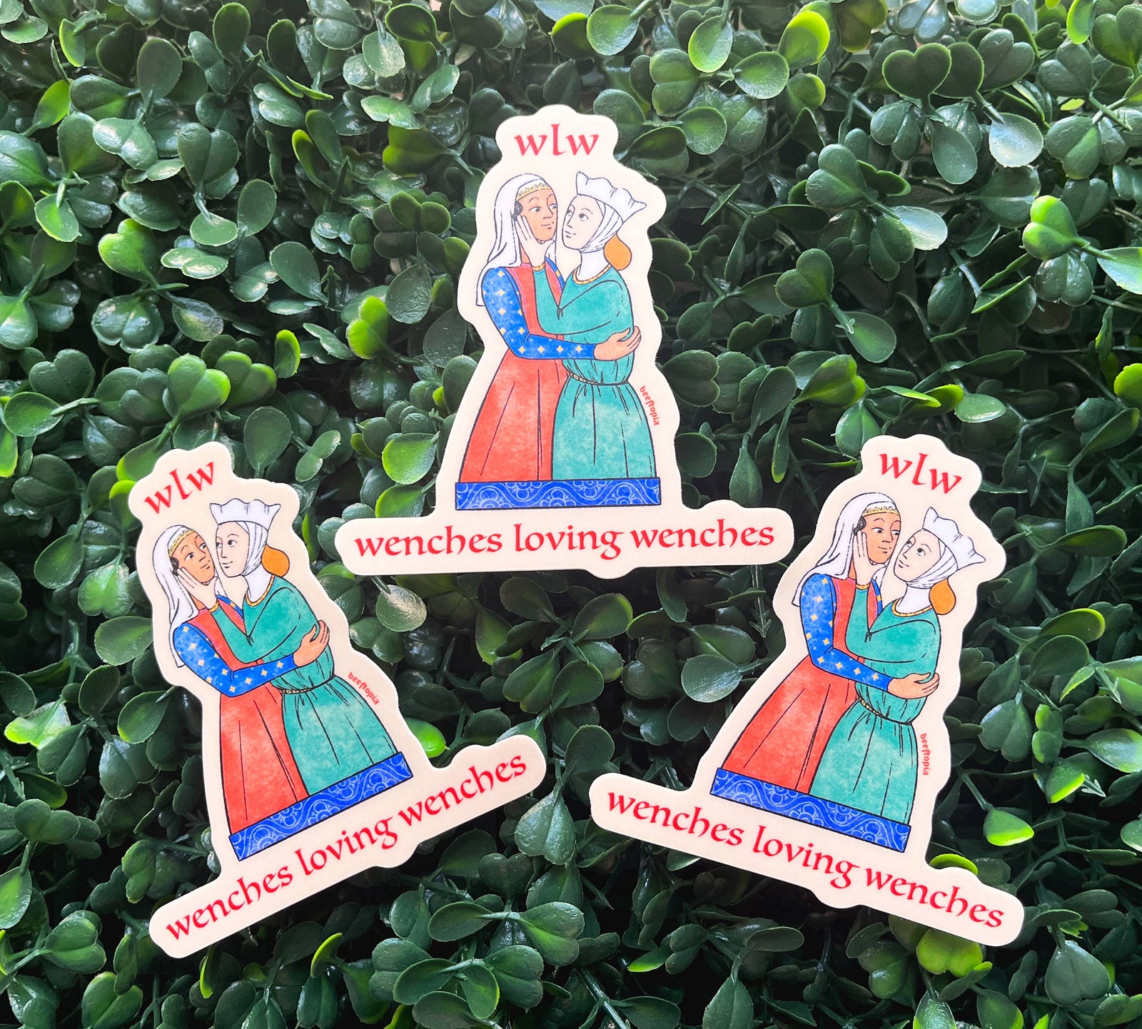 WLW Wenches Loving Wenches Medieval Waterproof Vinyl Sticker