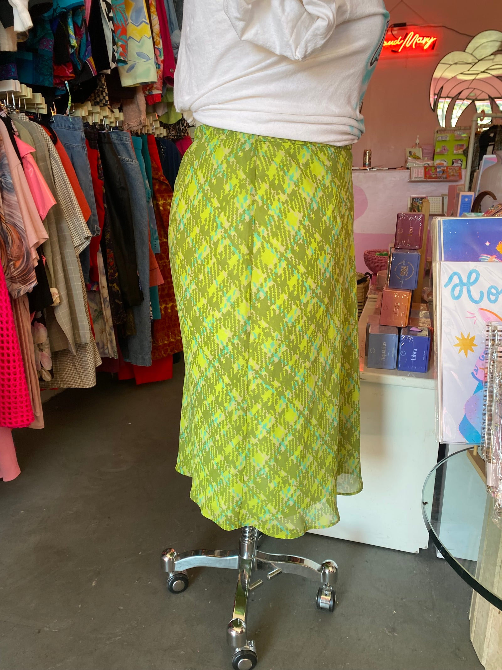 Y2K Venezia Pixelated Skirt