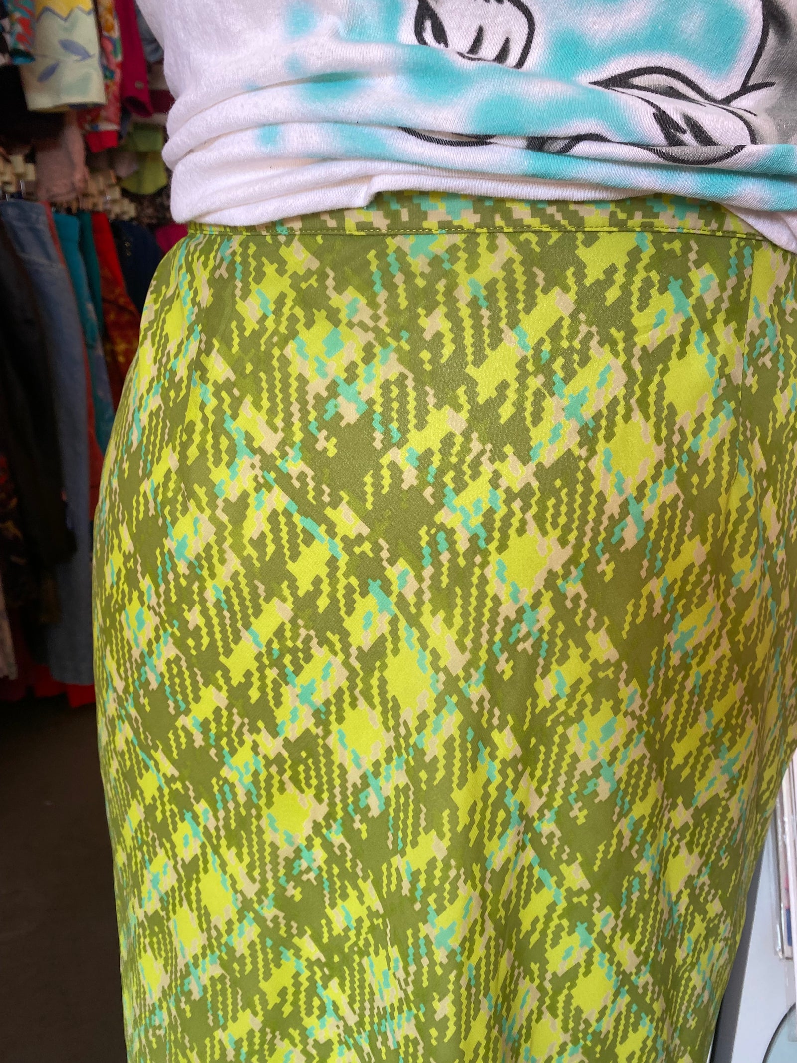 Y2K Venezia Pixelated Skirt