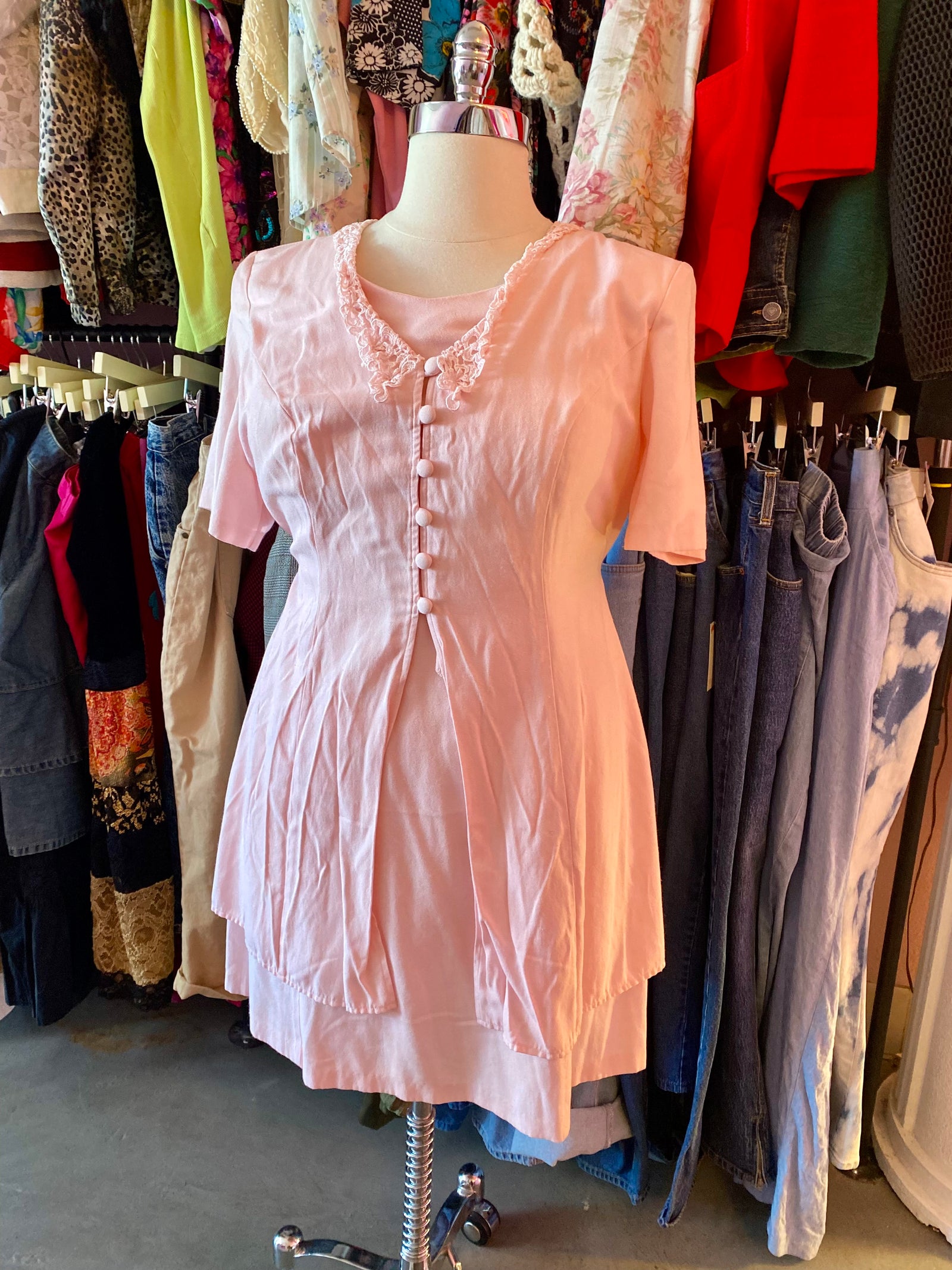 Pink Layered Dress - 18