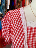 Handmade 1970's Gingham Maxi - 2X