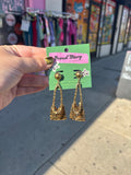 Rare Vintage Chain Link Purse Earrings