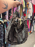 Y2K Leather Bag with O-Rings