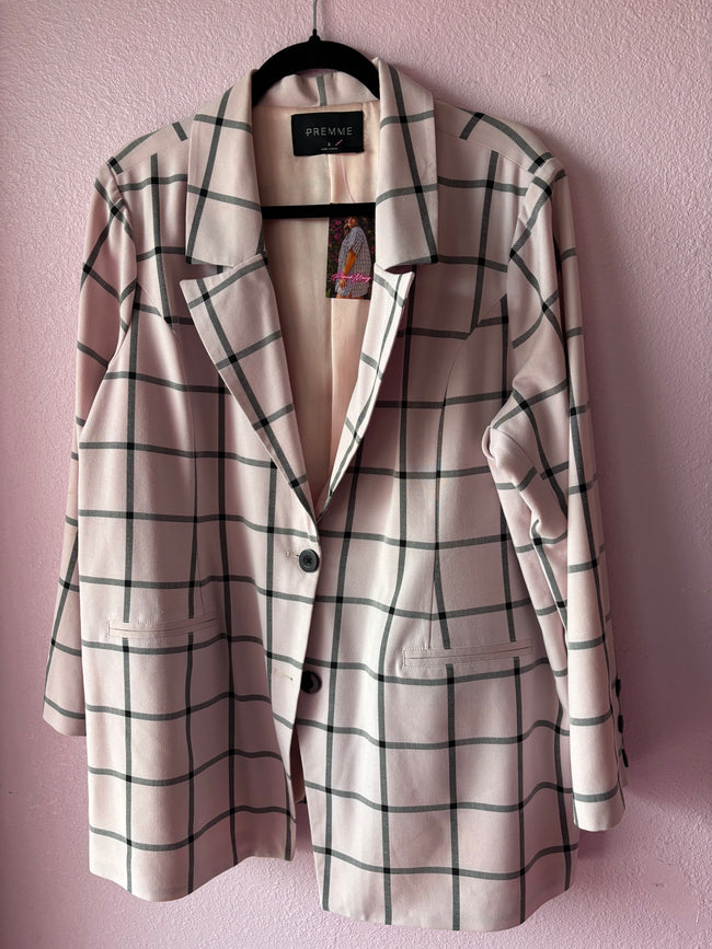 Premme Pink Plaid Suit - Size 2