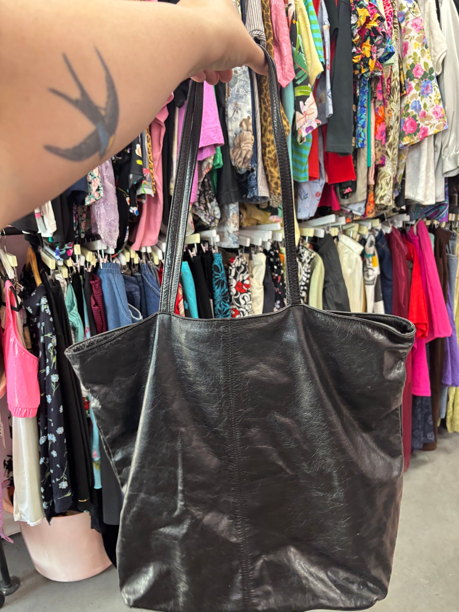 Latico Butter Leather Classic Tote - Extra Long Straps