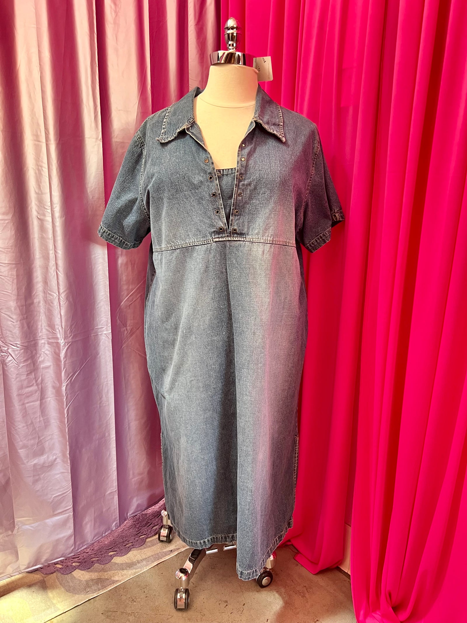 Y2K Avenue Blues Denim Dress - size 26 (runs small)